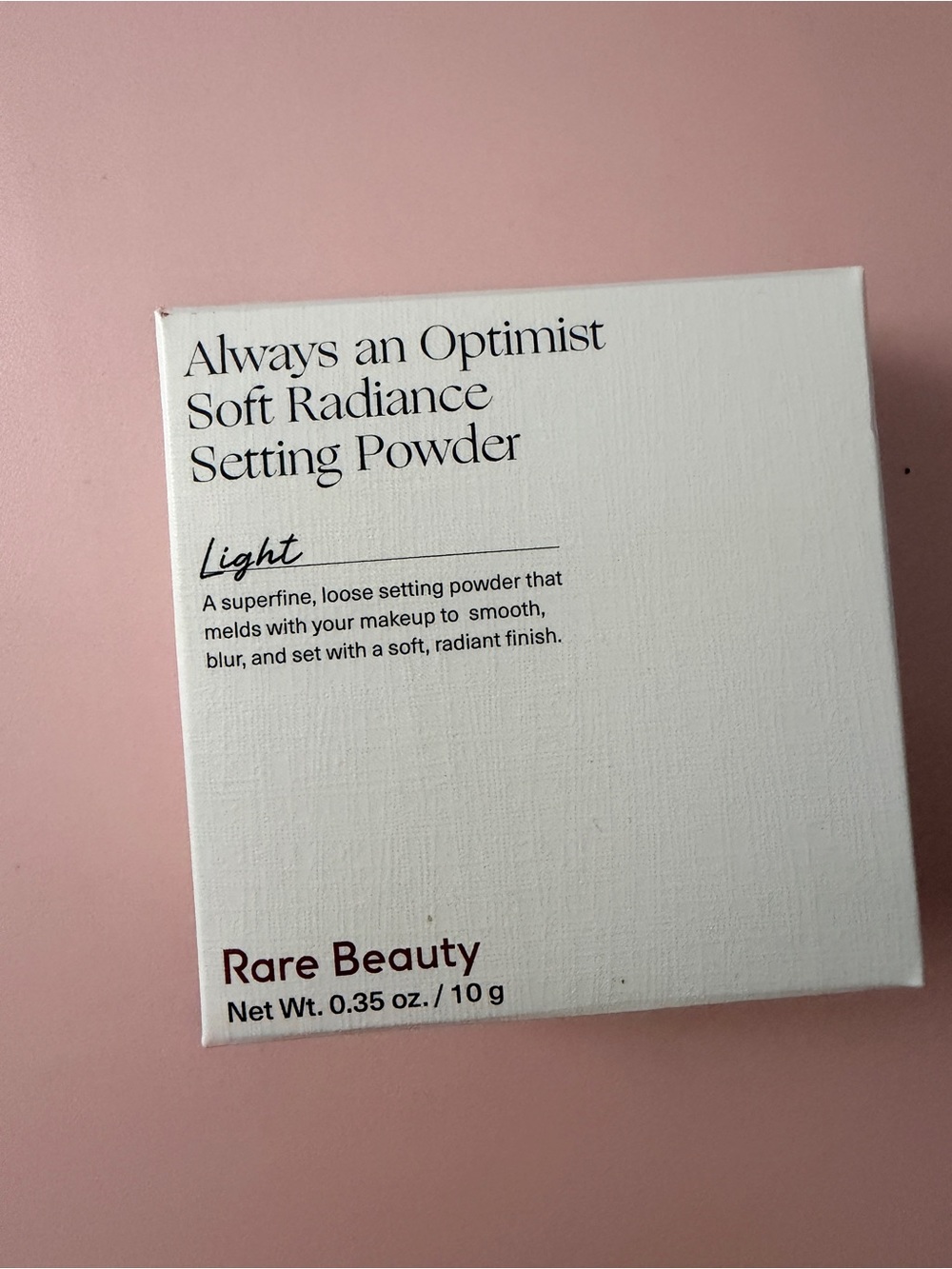 Rare Beauty Always an Optimist Soft Radiance Setting Powder - Light
